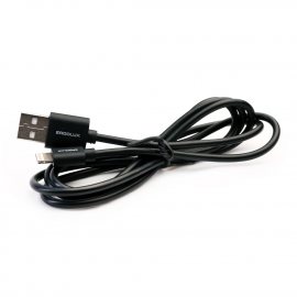 Кабель для зарядки телефонов ERGOLUX ELX-CDC03-C02 USB-Lightning, 3A, 1.2м Черный