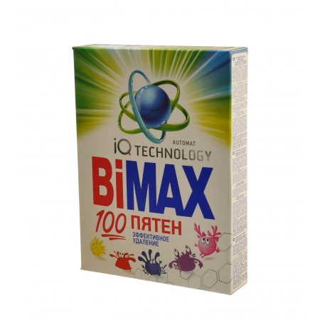 Стиральный порошок BIMAX Автомат 100 ПЯТЕН IQ SMART 7 Акт.комп. 400г