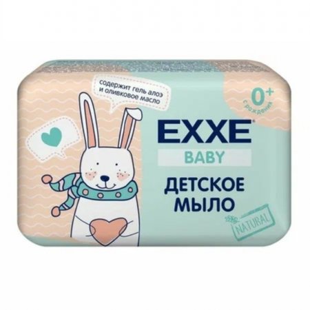 Мыло туалетное EXXE Baby Гель-алоэ и оливк.масло 0+ 90г