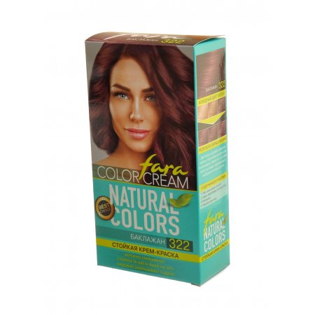 Крем-краска для волос FARA NATURAL COLORS стойкая №322 Баклажан