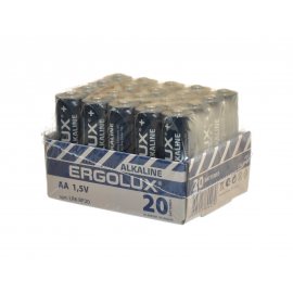 Батарейка ERGOLUX Алкалиновая LR6 AA 20шт
