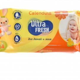 Салфетки влажные для детей и мам Ultra Fresh Baby 60шт Календула