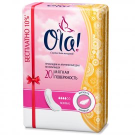 Прокладки OLA! Classic без крылышек 20шт Normal бесплатно 10%