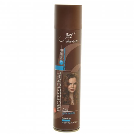 Лак для волос JET Chocolate Ультрасильная фиксация 4 Flexible Maxi 300мл