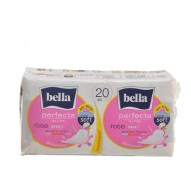 Прокладки BELLA PERFECTA дышащие с крылышками 20шт Ultra Deo Rosa Fresh Extra Soft