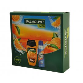 Подарочный набор PALMOLIVE Men (Гель д/д Цитр.заряд 250+Дезод.-антип.спрей 150) Цитрусовый заряд для Активного Дня