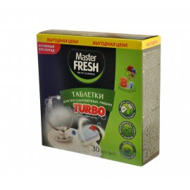 Таблетки для посудомоечных машин Master Fresh TURBO 30шт 8в1 540г