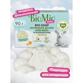 Крем-мыло BioMio Натуральное с маслом ШИ на растит.основе 90г