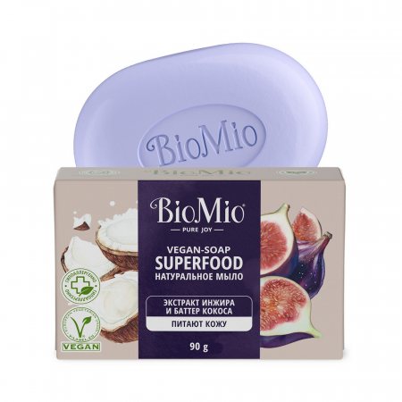 Мыло натуральное BioMio Инжир и Кокос Superfood 90г