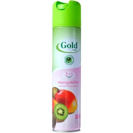 Освежитель воздуха GOLD WIND 2в1 Mango&Kiwi 300мл