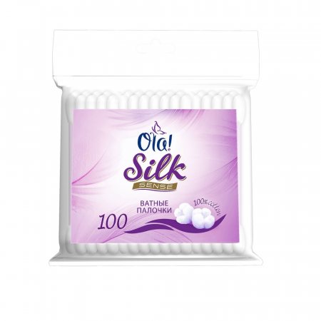 Ватные палочки OLA! Silk Sense 100шт пакет